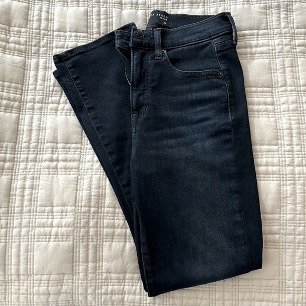 COPY - Veronica Beard Carly kick flare blue jeans 26